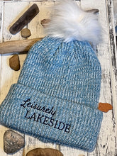 Load image into Gallery viewer, Logo Faux Fur Pom Beanie