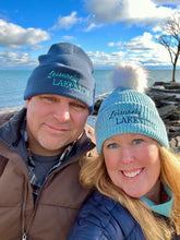 Load image into Gallery viewer, Logo Faux Fur Pom Beanie