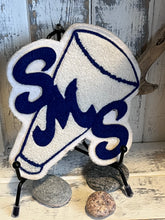 Load image into Gallery viewer, Vintage Megaphone Cheerleader Chenille Patch