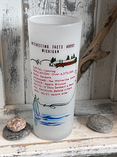 Load image into Gallery viewer, Vintage Frosted Michigan Water Wonderland Souvenir Tom Collins Glass