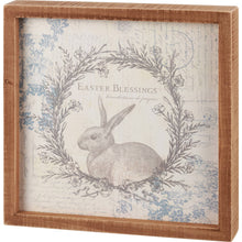 Load image into Gallery viewer, Bunny Easter Blessings Sign