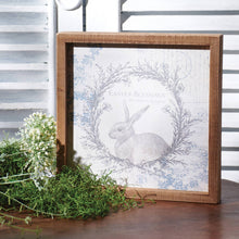 Load image into Gallery viewer, Bunny Easter Blessings Sign