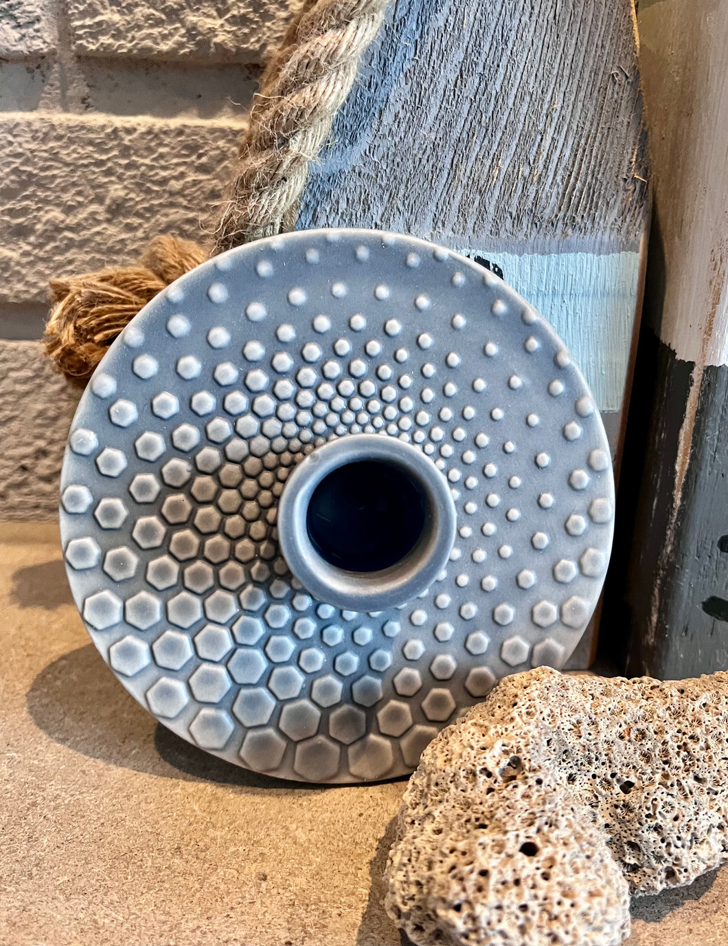 Ceramic Candleholder -Blue or Sage