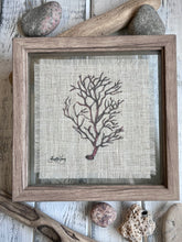 Load image into Gallery viewer, Coral on Linen Wall Decor
