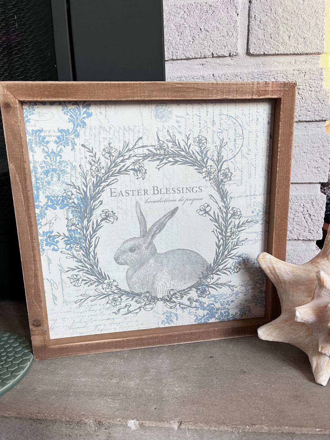 Bunny Easter Blessings Sign