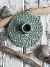 Load image into Gallery viewer, Ceramic Candlestick -Blue or Sage
