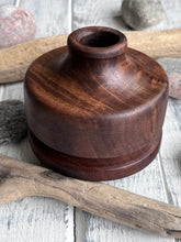 Load image into Gallery viewer, Walnut Inkwell Candlestick
