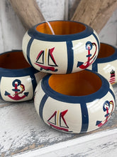 Load image into Gallery viewer, Nautical Napkin Rings S/4
