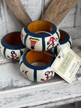 Load image into Gallery viewer, Nautical Napkin Rings S/4
