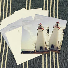 Load image into Gallery viewer, Lake Erie Marblehead lighthouse notecards
